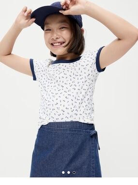 XL 14-16 Girls' Dark Blue Denim Tie Wrap Skirt Skort Stretch Waist Blue Bottoms